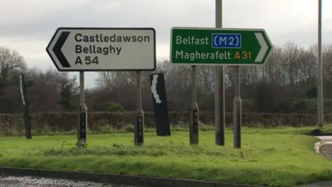 BBC The A6 scheme will include a bypass around Dungiven