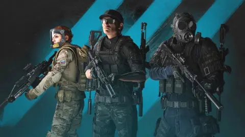 Ubisoft Three military-clad game characters