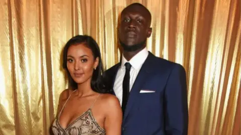 Getty Images Stormzy and Maya Jama