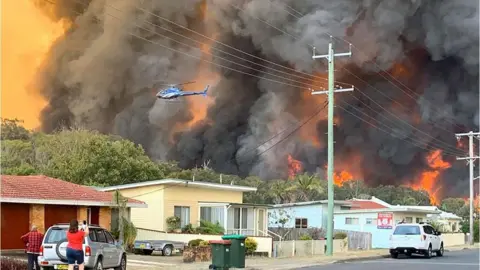 Getty Images Bushfire in Australia