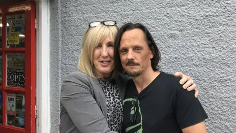 Shannon Eustace/BBC Julian Edwards and Sasha Lawrence