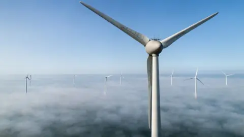 Getty Images Wind turbines