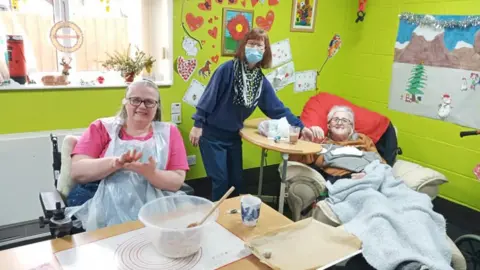 Julian Claxton People at Centre 81 taking part in cooking festive treats