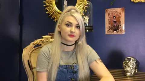 BBC Charlotte Davies in her tattoo studio