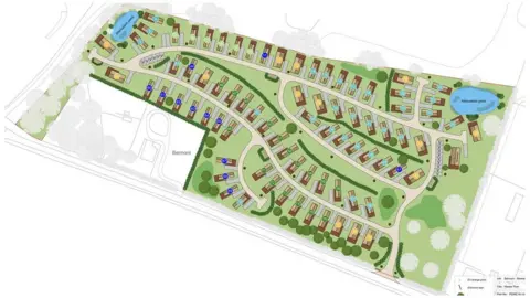 Greens Park Homes Plan of the proposed site