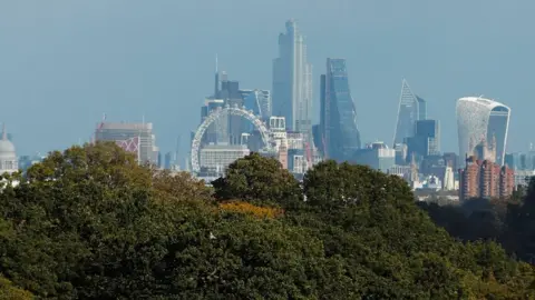 Reuters A view of Richmond Park, with the London skyline behind, amid the coronavirus disease