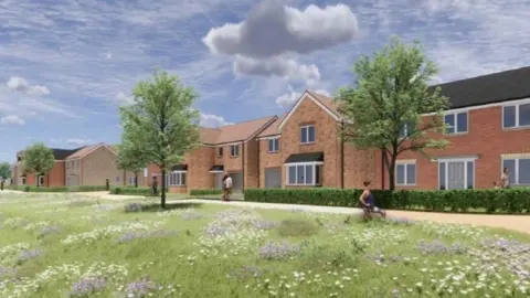 Thrive Architects Artist's impression of planned houses