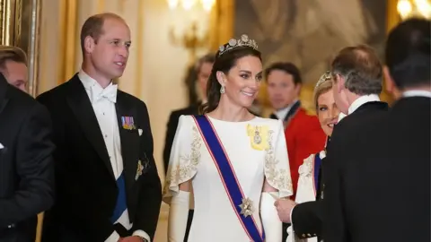 PA Media Prince William and Catherine at South Korea state visit