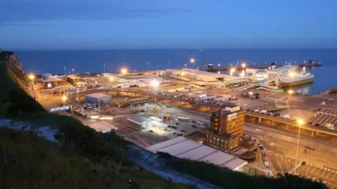 Getty Images A general view of Dover docks