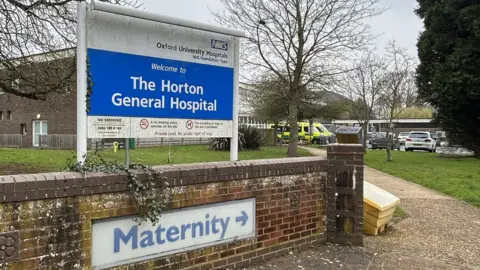 BBC Horton hospital maternity unit sign