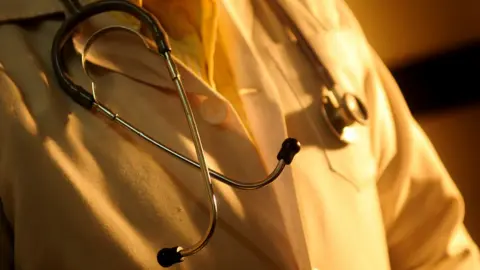 Getty Images Stock photo of doctor with stethoscope