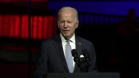 Biden giving speech in Scranton, Pennsylvania