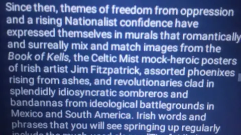 Text from the city guide