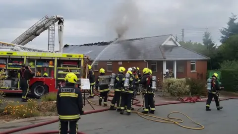Sarah Walker A photo of the fire