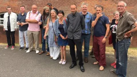 Rob Pearson and fellow tree protesters