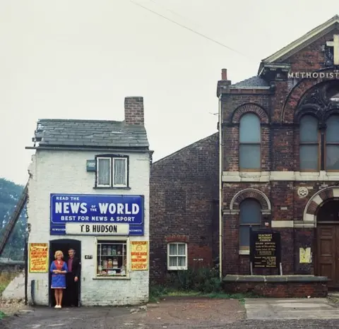 PETER MITCHELL Newsagents pre-demolition
