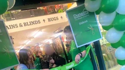 The adventures of Willow from Didcot Willow the cat at the Dunelm store opening