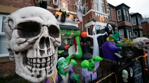 PA Decorated house in Gateshead