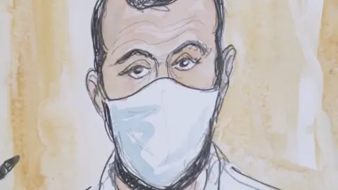 Salah Abdeslam court sketch