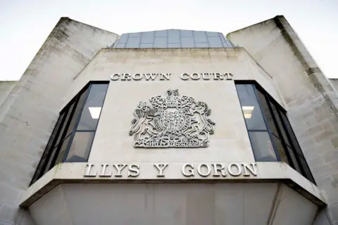 Getty Images Exterior close up image of Swansea Crown Court. 