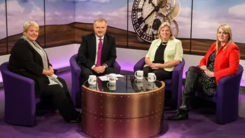 BBC Sunday Politics studio and guests