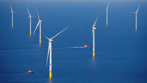 Reuters Wind farm at sea near Blackpool