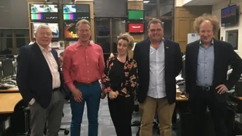 Alan Johnson, Michael Portillo, Miranda Green, Manuel Cortes and Andy Zaltzman