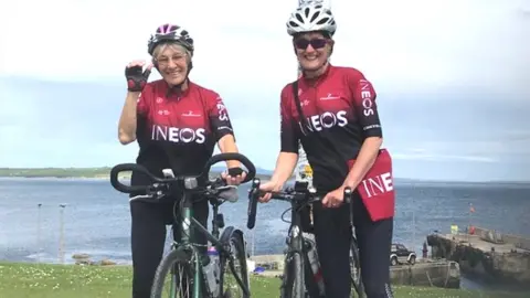 Mavis Paterson Mavis Paterson and her cycling partner