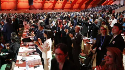 Getty Images UN climate conference delegates