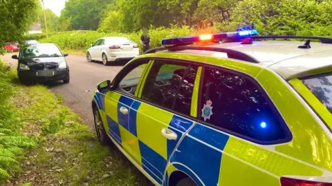 Staffordshire Police Abandoned cars in Brookhay Lane