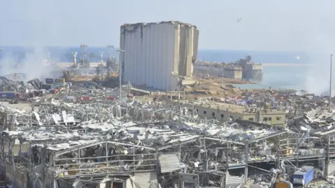 Getty Images A view of the damage at the Port of Beirut