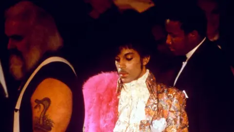Shutterstock Prince at the 1985 BPI Awards