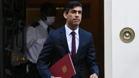 Getty Images Rishi Sunak leaving 11 Downing St