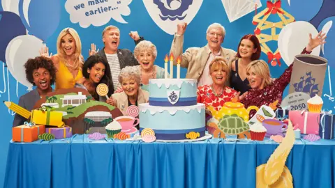 Radzi Chinyanganya, Helen Skelton, Konnie Huq, Peter Duncan, Leila Williams, Valerie Singleton, Peter Purves, Janet Ellis, Lindsey Russell, Anthea Turner