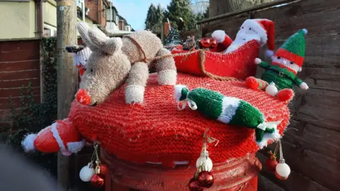 Caroline Webb A festive postbox topper