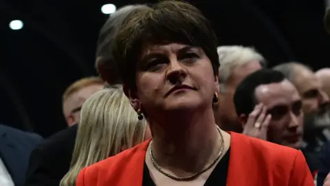 Pacemaker Arlene Foster at the election count in Belfast on Friday morning