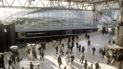 Science & Society Picture Library/Getty Waterloo International Station, the original home of the Eurostar until 2007.