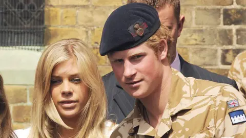 Getty Images Chelsy Davy with Harry in 2008