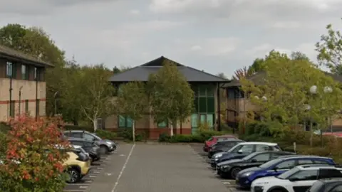 Google Two-storey modern brink business unit on business park