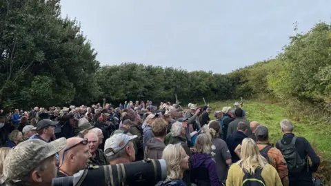 The Birding Doctor Crowd looking