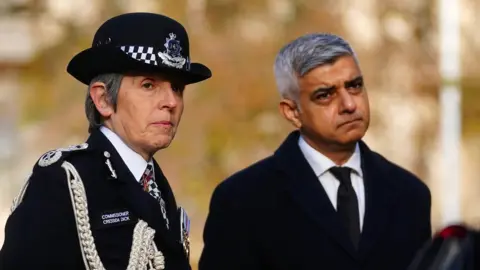 PA Media Dame Cressida Dick and Sadiq Khan