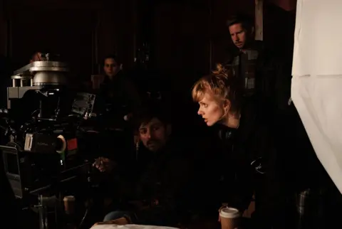 STUDIOCANAL Writer and first-time director Rose Glass on the set of Saint Maud