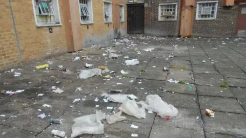 HMIP Rubbish at HMP Onley