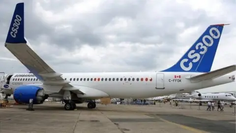 Getty Images Bombardier CSeries jet