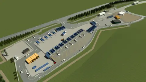 Suffolk County Council An impression of how Foxhall Recycling Centre will look on completion of the £7.8 million redevelopment