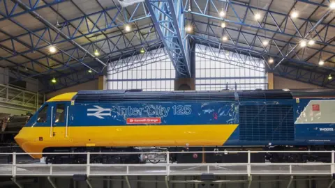 NATIONAL RAILWAY MUSEUM HST power car at NRM in York