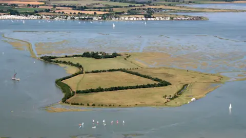 Terry Joyce Northey Island from the air