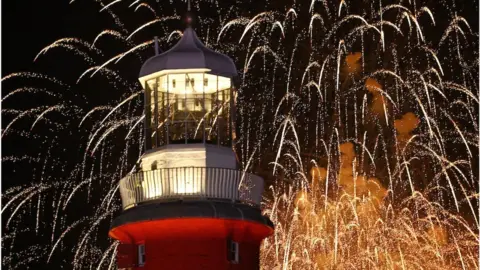 Matt Gilley/FPS Images Display team UK Fireworks Company. British Firework Championships 2023 held in the city of Plymouth - Day 1.