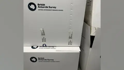 Wintercomfort/X Boxes of British Antarctic Survey gear