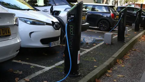 Getty Images Electric car charging points